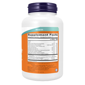 NOW Foods Bone Strength 120 Capsules vue arrière avec informations nutritionnelles