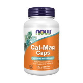 NOW Foods Cal-Mag 120 capsules devant l'emballage