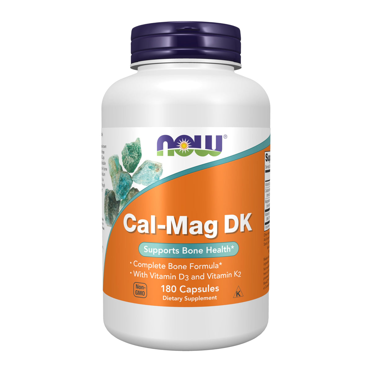 NOW Foods Cal-Mag DK 180 capsules avant vue