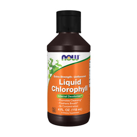 NOW Foods Chlorophylle Liquide Extra Fort 4 fl. oz. vue avant
