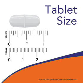 NOW Foods Citrate de Magnésium 200 mg comprimés dans un verre