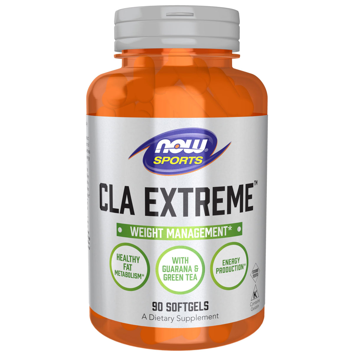 NOW Foods CLA Extreme™ 90 gélules avec guarana et thé vert