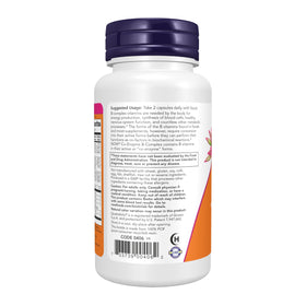 NOW Foods Co-Enzyme B Complex, vue latérale montrant les capsules