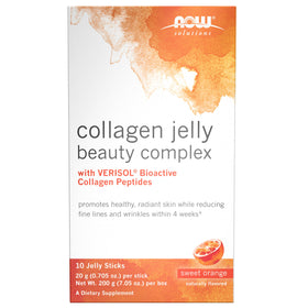 NOW Foods Collagen Jelly Complex 10 Sticks packaging front view