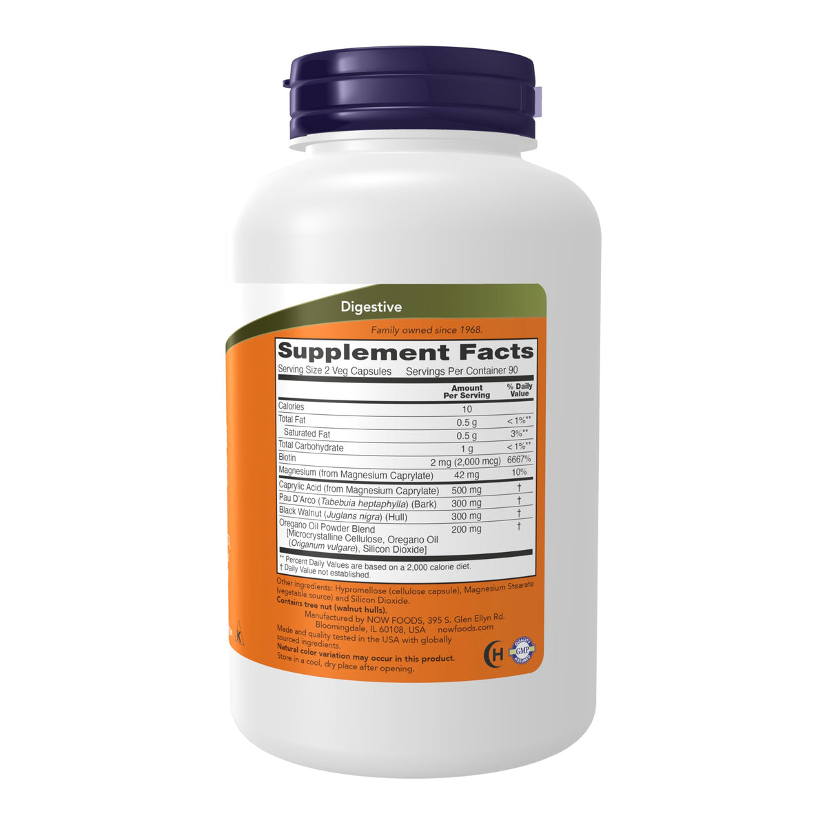 NOW Foods Complément Alimentaire Candida Support boîte vue de face