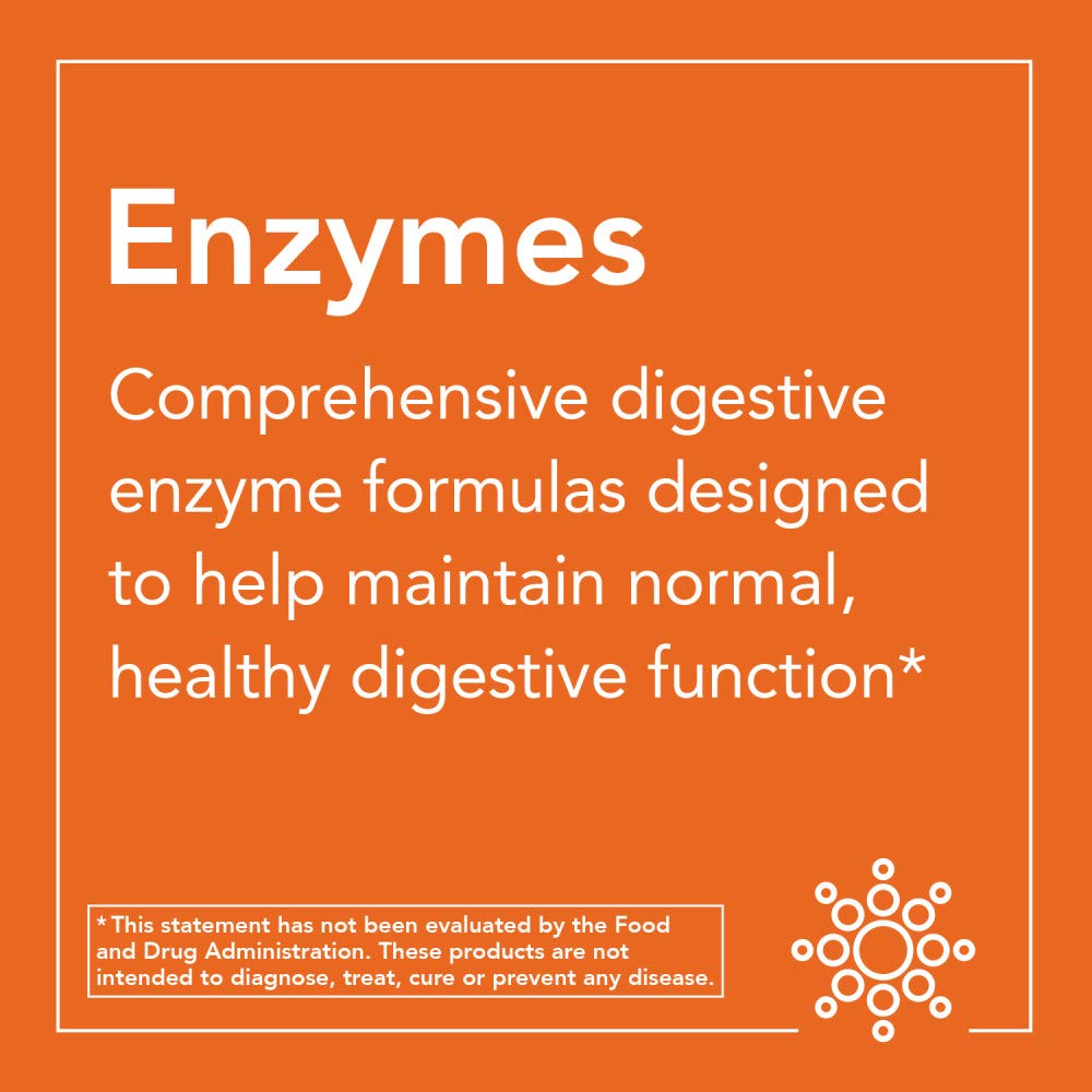 NOW Foods Complément Alimentaire Multi-Enzymes 120 Capsules Végétales, capsules dans un verre