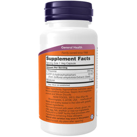 NOW Foods Complément Alimentaire Sommeil 3-en-1 90 Capsules Végétales vue arrière