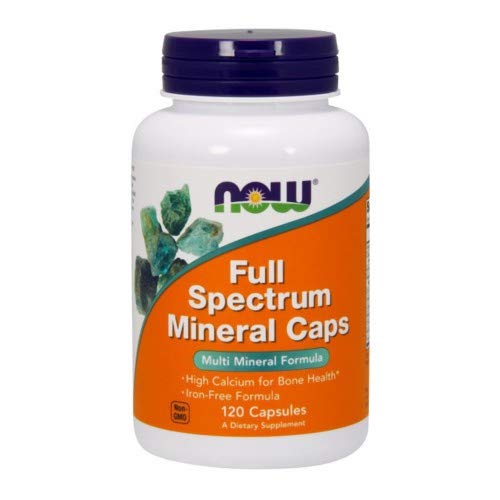 NOW Foods Compléments Minéraux Spectre Complet 120 CAPS, capsules à l'intérieur