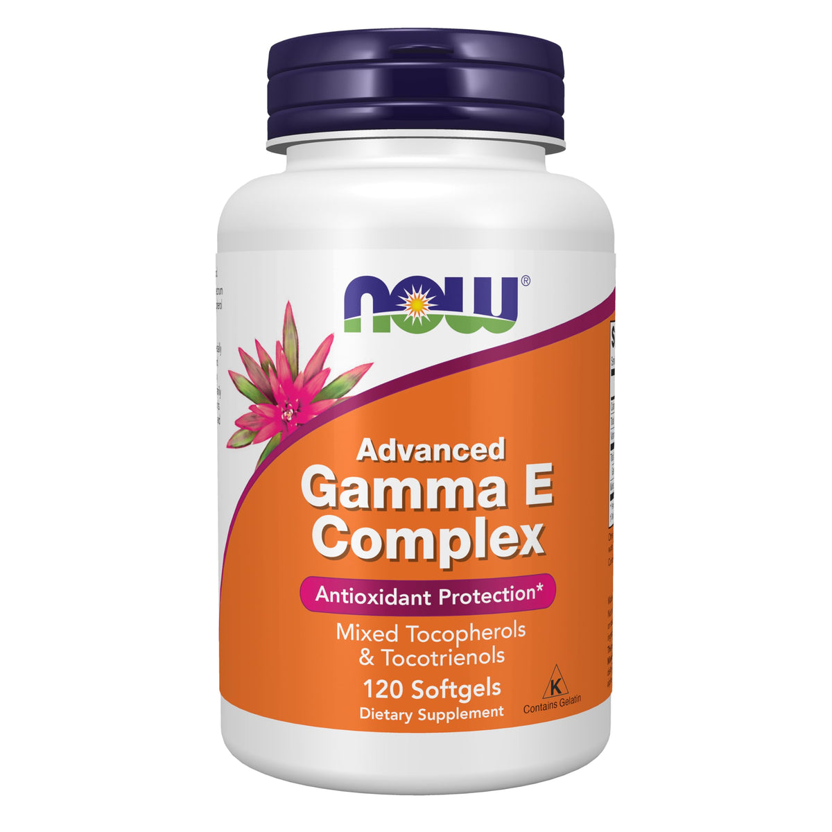 NOW Foods Complex Gamma E 120 gélules molles vue avant
