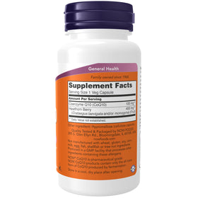 NOW Foods CoQ10 100 mg - capsules végétales à l'intérieur de l'emballage