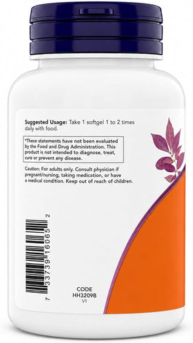 NOW Foods CoQ10 100 mg, gélules dans leur emballage