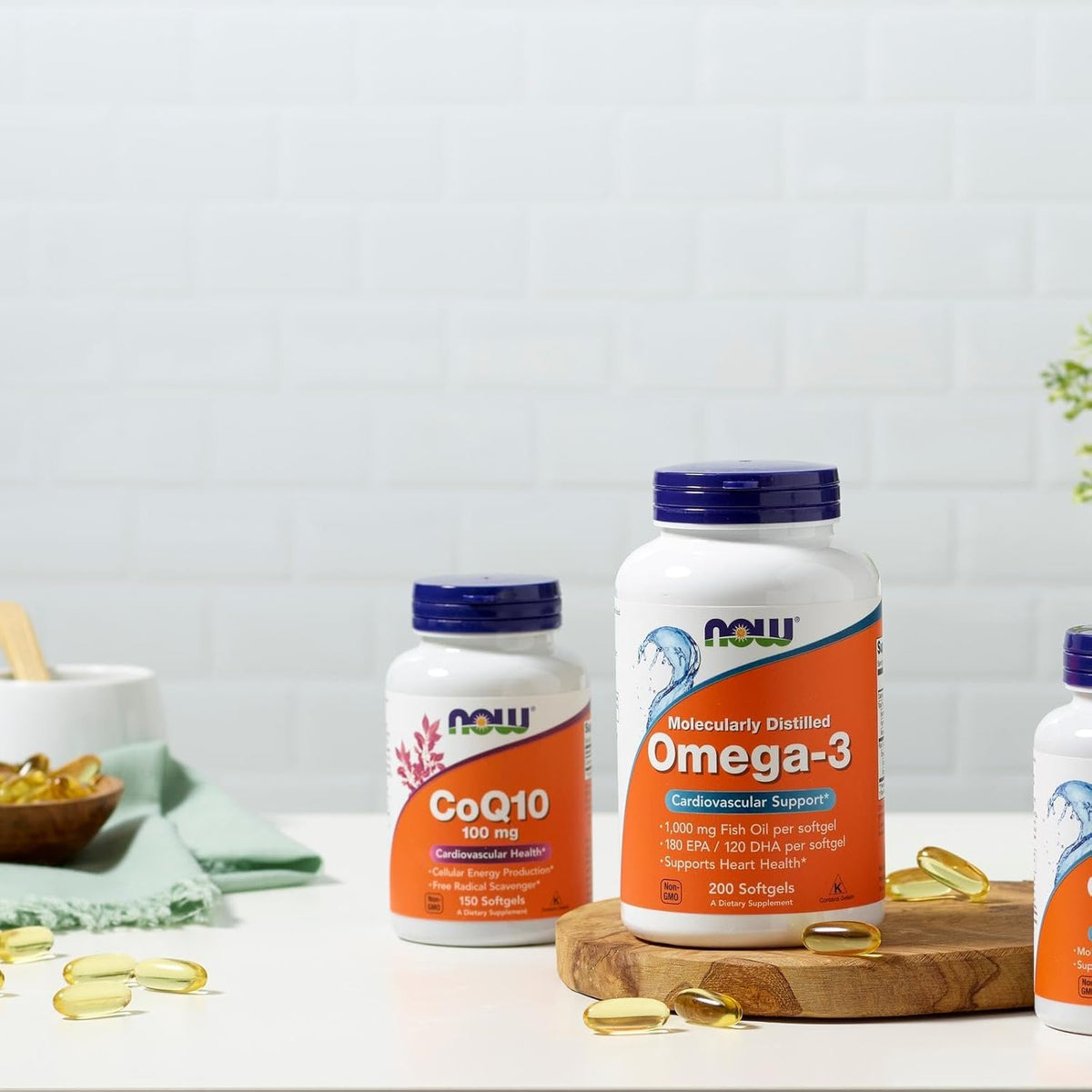 NOW Foods CoQ10 100 mg gélules - dimensions de l'emballage