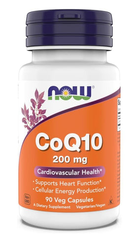 NOW Foods CoQ10 200 mg capsules végétales face avant