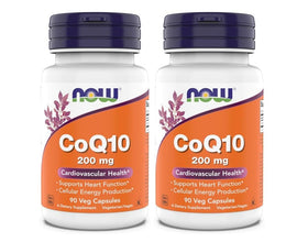 NOW Foods CoQ10 200 mg capsules végétales vue de face