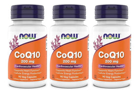 NOW Foods CoQ10 200 mg capsules végétariennes, vue de face