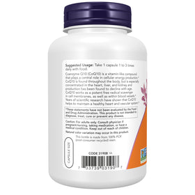 NOW Foods CoQ10 30 mg capsules ouvertes montrant leur contenu