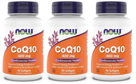 NOW Foods CoQ10 400 mg gélules 90 pièces vue de face