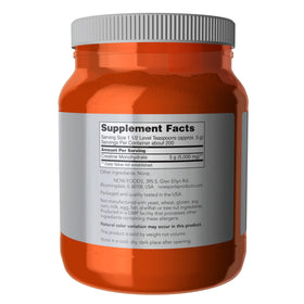 NOW Foods Créatine Monohydrate Poudre 1152g à l'intérieur du pot