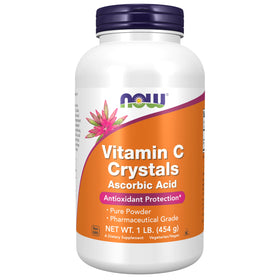NOW Foods Crystals de Vitamine C 522g - vue de face