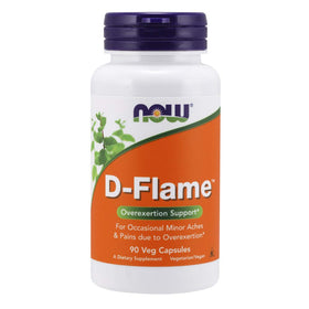 NOW Foods D-Flame 90 capsules végétales, vue de face