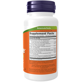 NOW Foods D-Flame™ capsules végétales avec une vue de profil