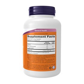 NOW Foods D-Mannose 500 mg bottle side view