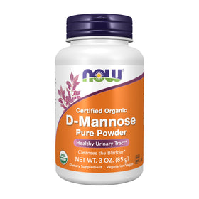 NOW Foods D-Mannose Poudre 118g vue de face
