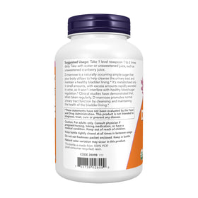 NOW Foods D-Mannose Poudre 240g - vue de côté du produit