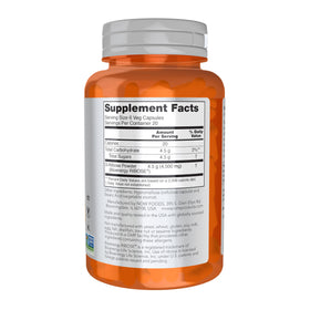 NOW Foods D-Ribose 750 mg 120 Veg Caps arrière de l'emballage