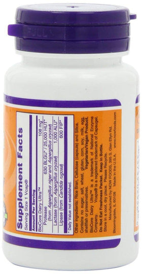 NOW Foods Dairy daily Complete 180 gélules emballage