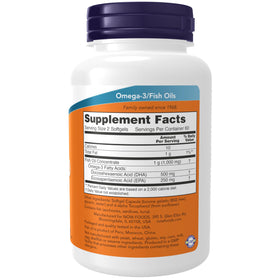 NOW Foods DHA-250 120 g gélules molles avec étiquette