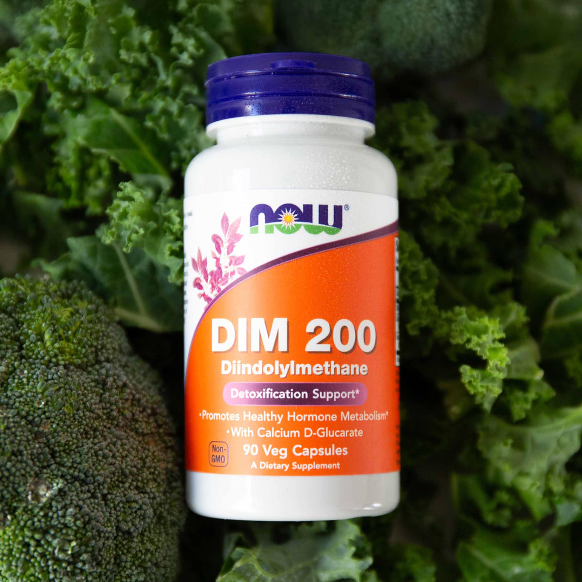 NOW Foods DIM 200 capsules végétales avec d'autres compléments alimentaires