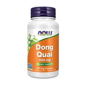 NOW Foods Dong Quai 520mg 100 Capsules - vue de face