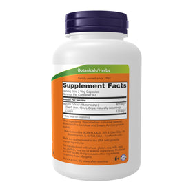 NOW Foods DOPA Mucuna emballage avec informations nutritionnelles