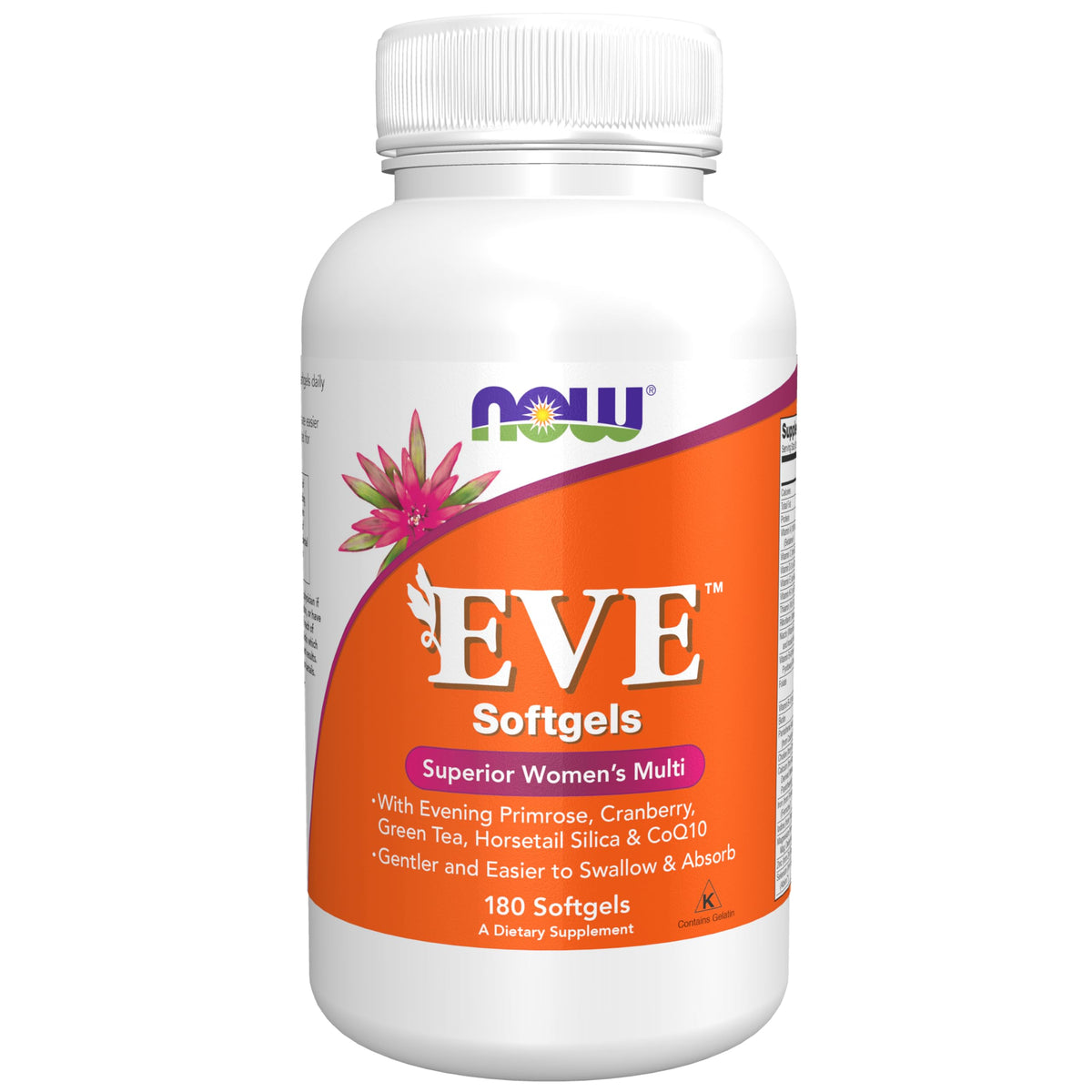 NOW Foods Eve Multivitamines Supérieures 180 gélules vue avant