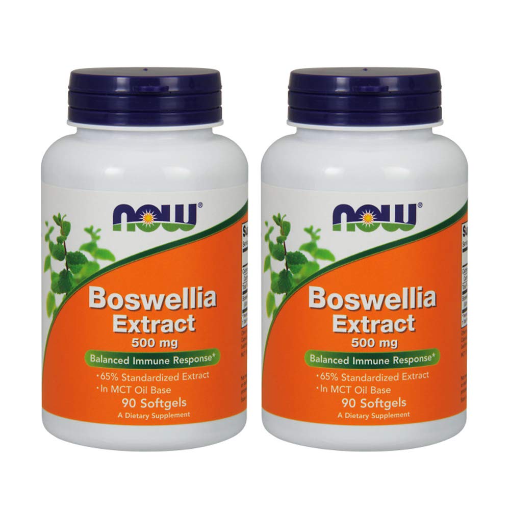 NOW Foods Extrait de Boswellia 500 mg 90 gélules vue de face