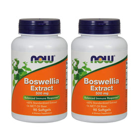 NOW Foods Extrait de Boswellia 500 mg 90 gélules vue de face