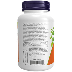 NOW Foods Extrait de Boswellia 500 mg gélule molle ouverte