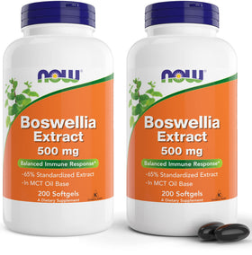 NOW Foods Extrait de Boswellia 500 mg gélules pack de 2