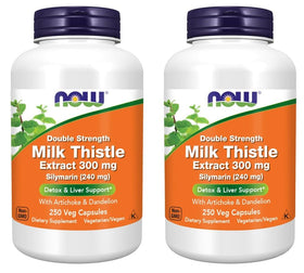 NOW Foods Extrait de Chardon-Marie 300 mg bouteille vue de face
