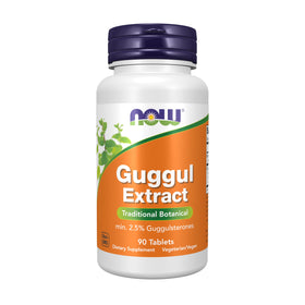 NOW Foods Extrait de Guggul 500 mg, 90 comprimés, vue avant