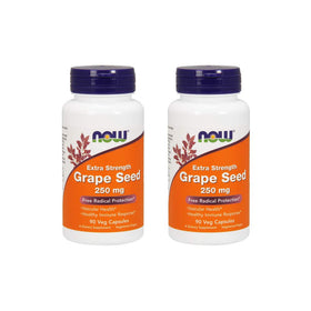 NOW Foods Extrait de Pépin de Raisin 250mg, 90 Vcaps, vue avant