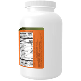 NOW Foods Fiber-3 531g vue arrière avec informations nutritionnelles