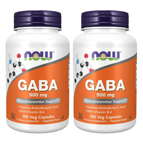 NOW Foods Gaba 500mg 100 capsules devant