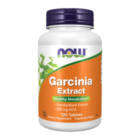 NOW Foods Garcinia Cambogia 1 000 mg 50% HCA comprimés vue avant