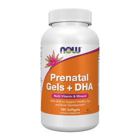 NOW Foods Gels Prénatals + DHA 250 mg avant de la boîte