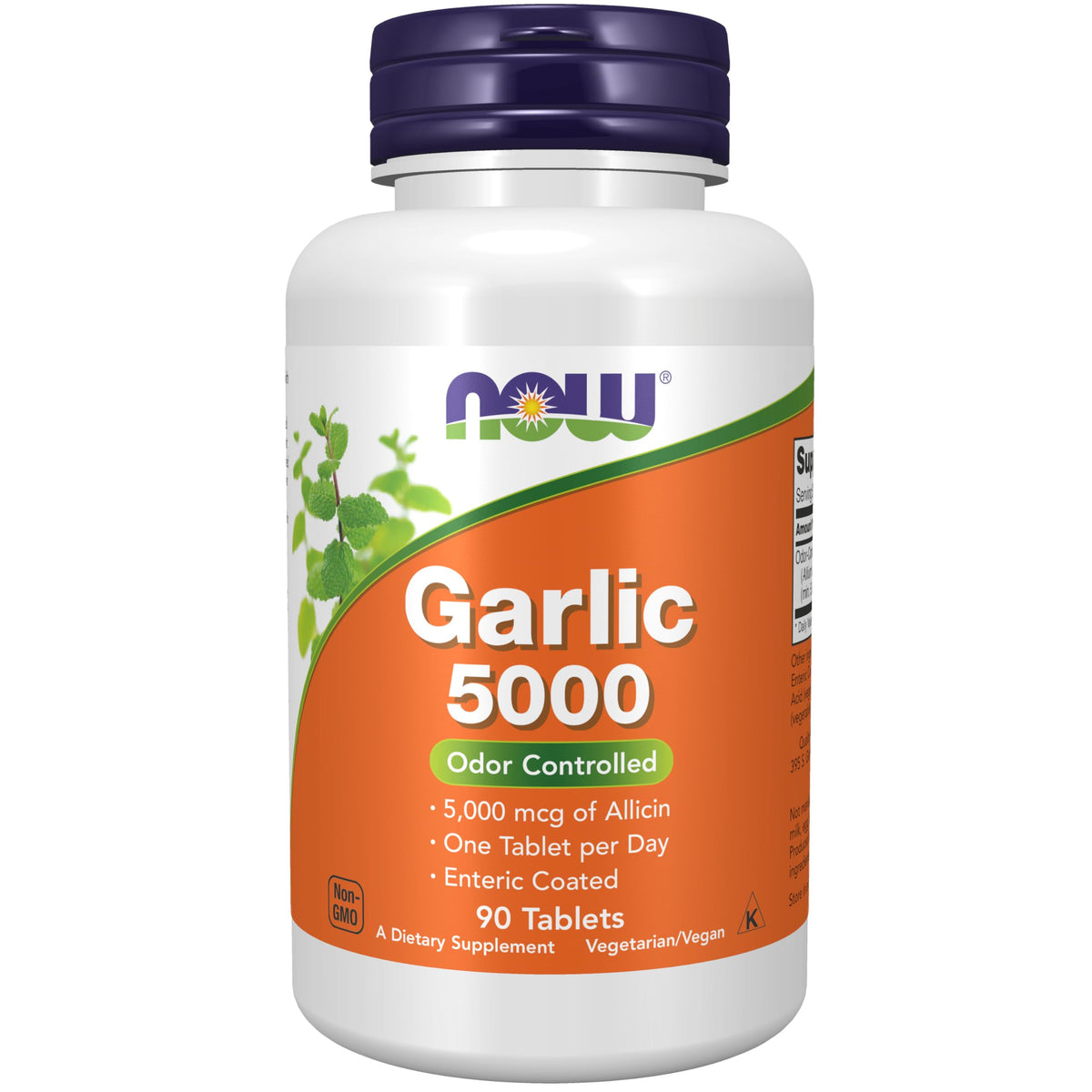 NOW Foods Gélules d'Ail 5 000 mg vue avant