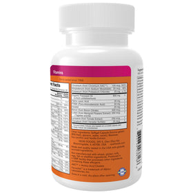 NOW Foods gélules liquides multi vitamines 60 gélules, présentation sur fond blanc