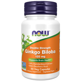 NOW Foods Ginkgo Biloba 120 mg Double Force capsule végétale