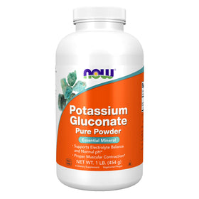 NOW Foods Gluconate de Potassium Poudre Pure 540g vue avant